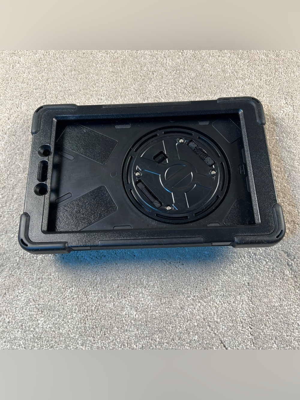 Shockproof Tablet Case Black 360 Rotate Hand Strap